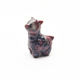 Crystal alpaca carvings