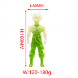 Luminous Goku and Luffy carvings