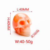 luminous skull head carvings