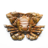 Yellow jade crab carvings【big size】