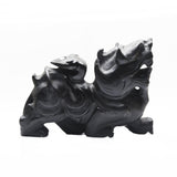 Large Black Jade animal carvings