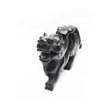 Large Black Jade animal carvings