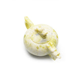 Olive jade teapot ashtray carvings【teapot & Ashtray】