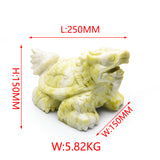 Olive jade dragon turtle and pixiu carvings【big size】