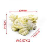 Olive jade dragon turtle and pixiu carvings【big size】