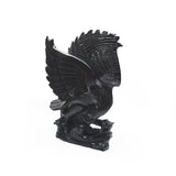 Large Black Jade animal carvings