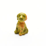 Various small dog carvings