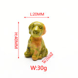 Various small dog carvings