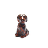 Various small dog carvings