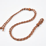 【gemstone holder/Rope Chains】 Woven Netted Cord Natural Gemstone Necklace