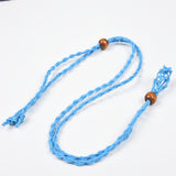 【gemstone holder/Rope Chains】 Woven Netted Cord Natural Gemstone Necklace