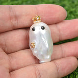 Baroque pearl handmade DIY character pendent