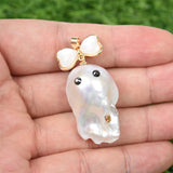 Baroque pearl handmade DIY character pendent