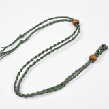 【gemstone holder/Rope Chains】 Woven Netted Cord Natural Gemstone Necklace