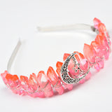 【aura crystal point handmade Crown】Aura clear quartz Crown gifts(22 kinds, $12 each)