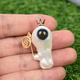 Baroque pearl handmade DIY character pendent