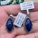 【S925 Sterling silver pendant 29 kind materials】Kunzite/amethsyt/lapis/moonstone/larimar/aurora 23/garnet/azurite