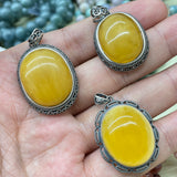 【S925 Sterling silver pendant 29 kind materials】Kunzite/amethsyt/lapis/moonstone/larimar/aurora 23/garnet/azurite