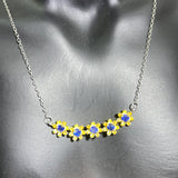 【S925 Sterling Silver necklace 4 kind material】sapphire/garnet/topaz/moonstone