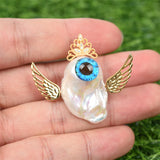Baroque pearl handmade DIY character pendent