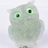 【Orgenite chips owl】Popular customers customize natural crystal ships material owls