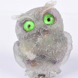 【Orgenite chips owl】Popular customers customize natural crystal ships material owls