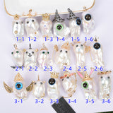 Baroque pearl handmade DIY character pendent