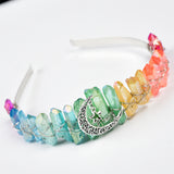 【aura crystal point handmade Crown】Aura clear quartz Crown gifts(22 kinds, $12 each)