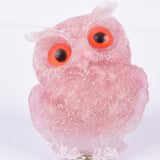【Orgenite chips owl】Popular customers customize natural crystal ships material owls