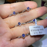 【 S925 Sterling silver rings-21 kinds material】Larimar/skeletal/charote/strawberry/opal /rutilated/ruby/azurite/citrine/moonstone/aquamarin/ sapphire/lab/alexandrite