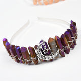 【aura crystal point handmade Crown】Aura clear quartz Crown gifts(22 kinds, $12 each)