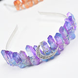 【aura crystal point handmade Crown】Aura clear quartz Crown gifts(22 kinds, $12 each)