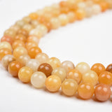 【Loose beads--Yellow Jade】