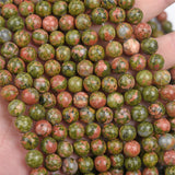 【Loose beads--Unakite】