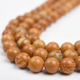 【Loose beads--Yellow wood Jasper】