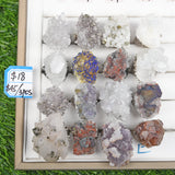 Nature crystal specimen S925 silver sings