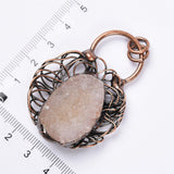 【Hot Sale】 Crystal Cluster Dream catcher handmade pendent