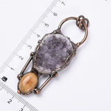 【Hot Sale】 Crystal Cluster Dream catcher handmade pendent