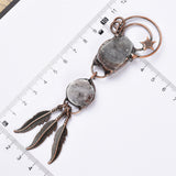 【Hot Sale】 Crystal Cluster Dream catcher handmade pendent