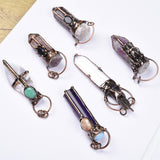 【Hot Sale】 Crystal Cluster point handmade pendent