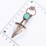 【Hot Sale】 Crystal Cluster point handmade pendent