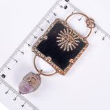 【Hot Sale】 Raw of Crystal + point pendant handmade pendent