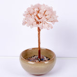 Crystal chips money tree 7 chakras life tree