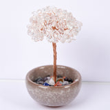 Crystal chips money tree 7 chakras life tree