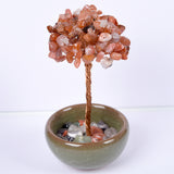 Crystal chips money tree 7 chakras life tree