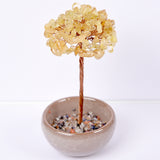 Crystal chips money tree 7 chakras life tree