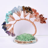 Crystal chips money tree 7 chakras life tree