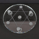 【7 Chakra sphere holder】glass 7 Chakra sphere holder