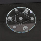 【7 Chakra sphere holder】glass 7 Chakra sphere holder
