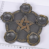 【5 Chakra sphere holder】resine 5 Chakra sphere holder